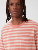 Patagonia Organic Cotton Midweight Taschen-T-Shirt (Striped) - Mellow Melon