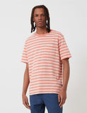 Patagonia Organic Cotton Midweight Taschen-T-Shirt (Striped) - Mellow Melon