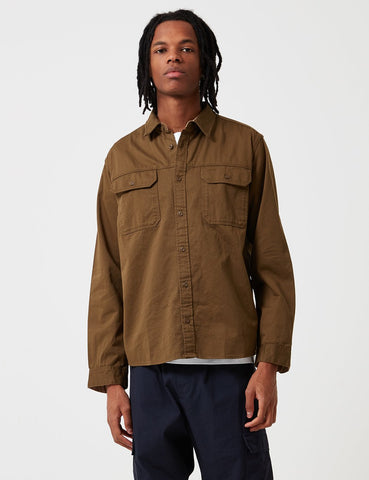 Patagonia Langarm Vier Schluchten Twill Shirt - Cargo-Grün