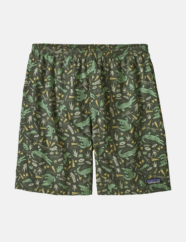 Patagonia Baggies Longs Shorts (7" ) - Alligatoren und Bullfrogs: Kale Grün