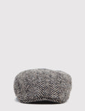 Stetson Madison Herringbone Flatcap - Schwarz / Braun