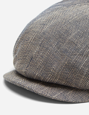 Stetson Harwinton Flatcap (Leinen) - Mottled Dunkel Beige