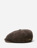 Stetson Hatteras Corduroy Newsboy Cap (Cotton) - Brown