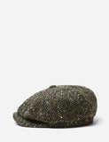 Stetson Hatteras Herringbone Newsboy Cap (Wool) - Green