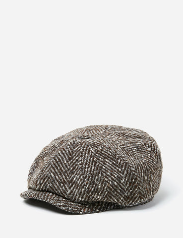 Stetson Hatteras Schirmmütze (Herringbone) - Grau / Braun