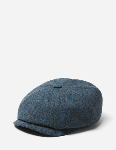 Stetson x Woolrich Hatteras Newsboy Cap (Wool) - Blue/Grey