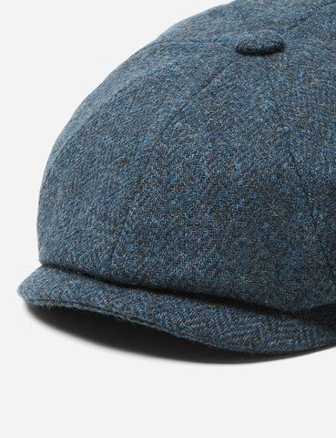 Stetson x Woolrich Hatteras Newsboy Cap (Wool) - Blue/Grey