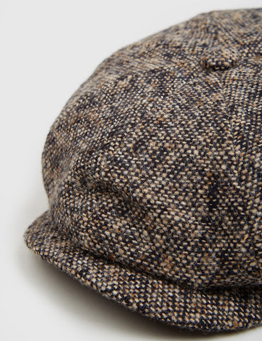 Stetson Hatteras Donegal Newsboy Cap - Brown Mix