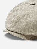 Stetson Hatteras Feine Herringbone Flatcap - Dunkelbeige