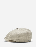 Stetson Hatteras Feine Herringbone Flatcap - Dunkelbeige