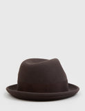 Bailey Tino Felt Knautschbar Trilby-Hut - Brown