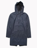 Rains Long Jacket - Marine-Blau