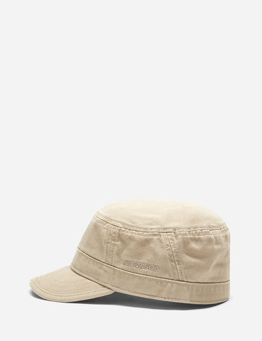 Stetson Gosper Cotton Army Cap - Dunkelbeige