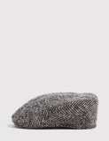 Stetson Madison Herringbone Flatcap - Schwarz / Braun