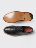 Grenson Archie Big Punch-Brogue Schuhe - Schwarz