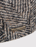 Stetson Madison Herringbone Flatcap - Schwarz / Braun