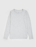 Bellfield Glendale Long Sleeve T-Shirt - Light Grey