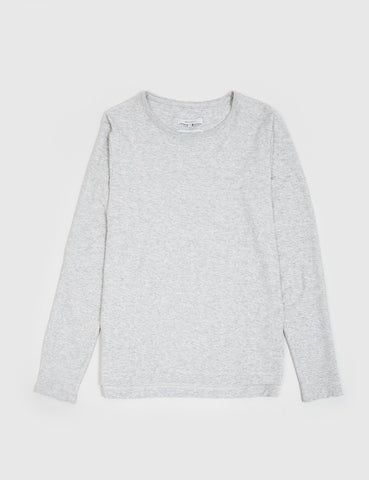 Bellfield Glendale Long Sleeve T-Shirt - Light Grey