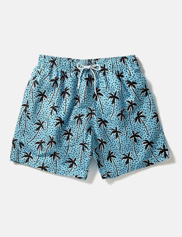 Boardies Flair Palm Badeshorts (Mid-Länge) - Blau