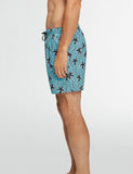 Boardies Flair Palm Badeshorts (Mid-Länge) - Blau