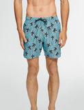 Boardies Flair Palm Badeshorts (Mid-Länge) - Blau