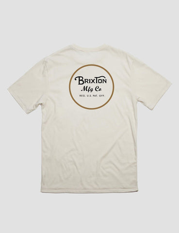 Brixton Wheeler II Premium T-Shirt - Off White