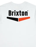 Brixton Geschwindigkeit Taschen-T-Shirt - Weiß