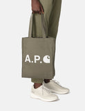 Carhartt-WIP x A.P.C. Einkaufstasche - Khaki Grün