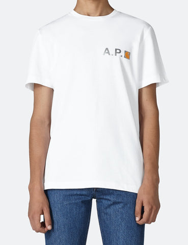 Carhartt-WIP x A.P.C. Feuer-T-Shirt - Weiß