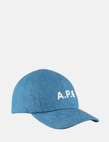 Carhartt-WIP x A.P.C. Casquette Cap - Washed Indigo Denim