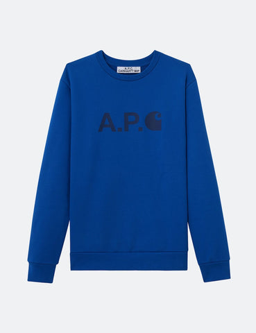 Carhartt-WIP x A.P.C. Ice Sweatshirt - Royal Blue