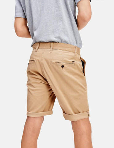 Tommy Jeans Wesentliche Chino-Shorts - Klassisch Khaki