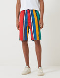 Tommy Hilfiger Streifen Basketball Shorts - Dynasty Grün / Blau