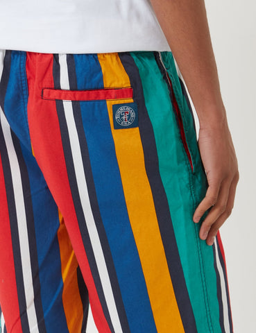 Tommy Hilfiger Streifen Basketball Shorts - Dynasty Grün / Blau