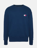 Tommy Jeans Badge Logo Sweatshirt - Black Iris / Navy