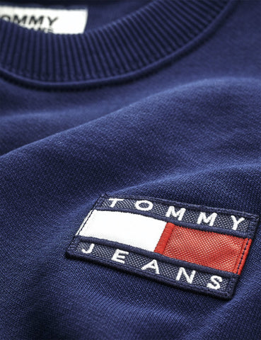 Tommy Jeans Badge Logo Sweatshirt - Black Iris / Navy