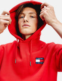 Tommy Jeans Badge Logo Hoodie - Deep purpurnen