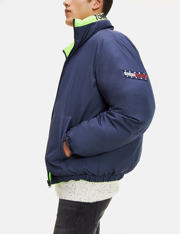 Tommy Jeans Reversible Padded Jacket - Black Iris Navy