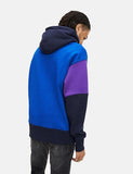 Tommy Jeans Color Block Hoodie - Marineblau / Blau / Royal Lila