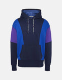 Tommy Jeans Color Block Hoodie - Marineblau / Blau / Royal Lila