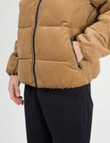 Tommy Jeans Corduroy Puffa Jacket - Tiger Eye