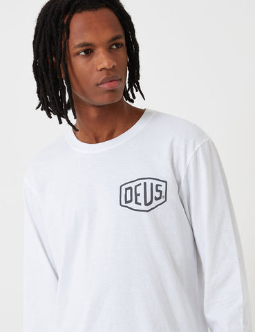 Deus Ex Machina Long Sleeve Venice LA T-shirt - White