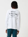 Deus Ex Machina Langarm Venedig LA T-Shirt - Weiß