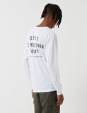 Deus Ex Machina Tokyo Adresse Langarm-T-Shirt - Weiß