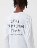 Deus Ex Machina Tokyo Adresse Langarm-T-Shirt - Weiß