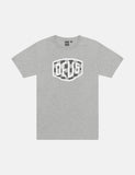 Deus Ex Machina Moto-Schild T-Shirt - Grau Marle