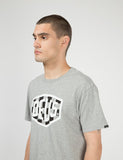 Deus Ex Machina Moto-Schild T-Shirt - Grau Marle