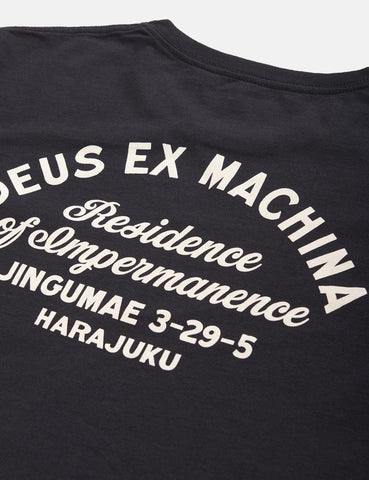 Deus Ex Machina Adresse Tokyo Taschen-T-Shirt - Schwarz