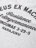 Deus Ex Machina Adresse Tokyo Taschen-T-Shirt - Grau Marmor