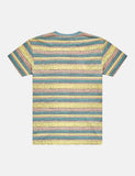 Deus Ex Machina Sonnenaufgang T-Shirt (Stripe) - Lemon Combo